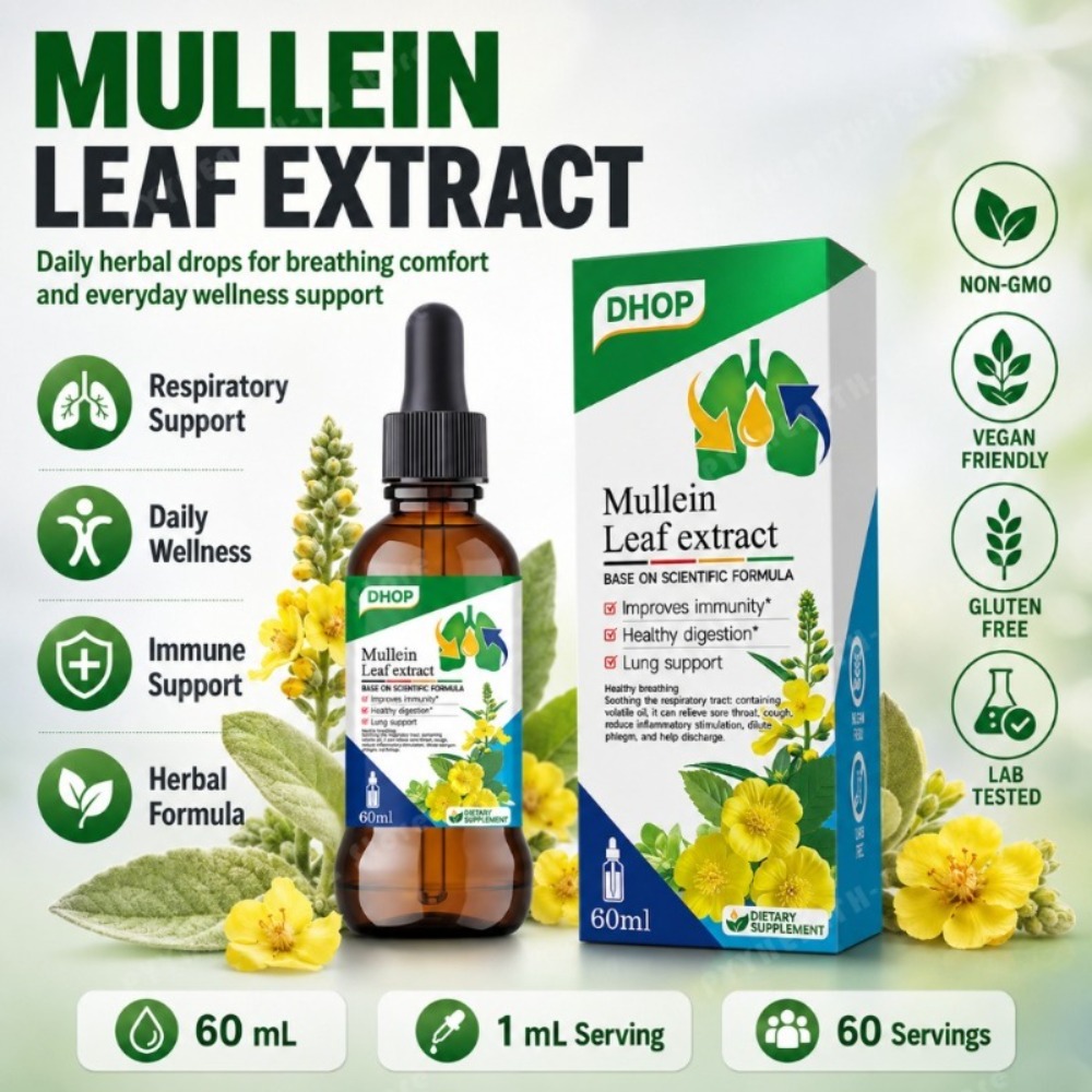 Mullein Leaf Extract Drops 60m - Licorice Root Extract ulasan dan harga