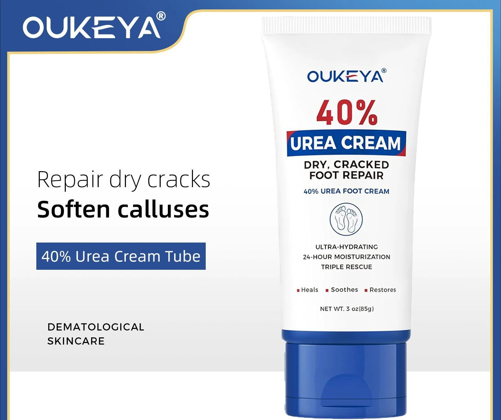 OUKEYA 40% Natural Urea Foot C - Urea Foot Cream ulasan dan harga