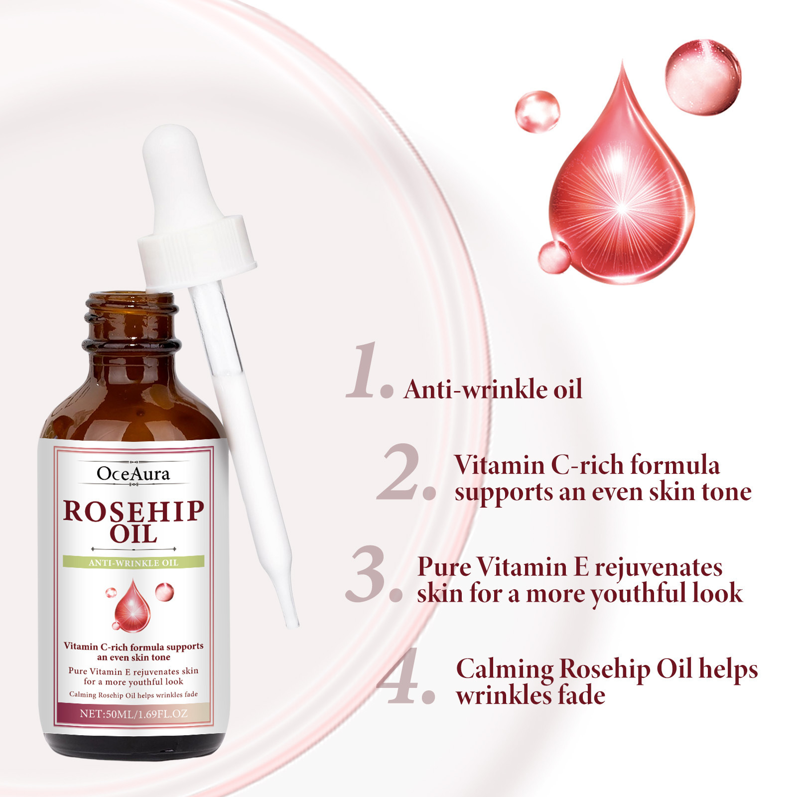 Rosehip Oil Face Essence Serum - Face Oil Rosehip ulasan dan harga